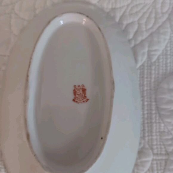Greiner & Herda Oberkotzau GHO Bavarian Lusterware Oval Porcelain Dish - Picture 7 of 8